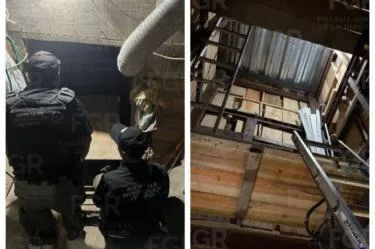 Descubren túnel de narcotráfico de 265 metros entre Tijuana y Estados Unidos