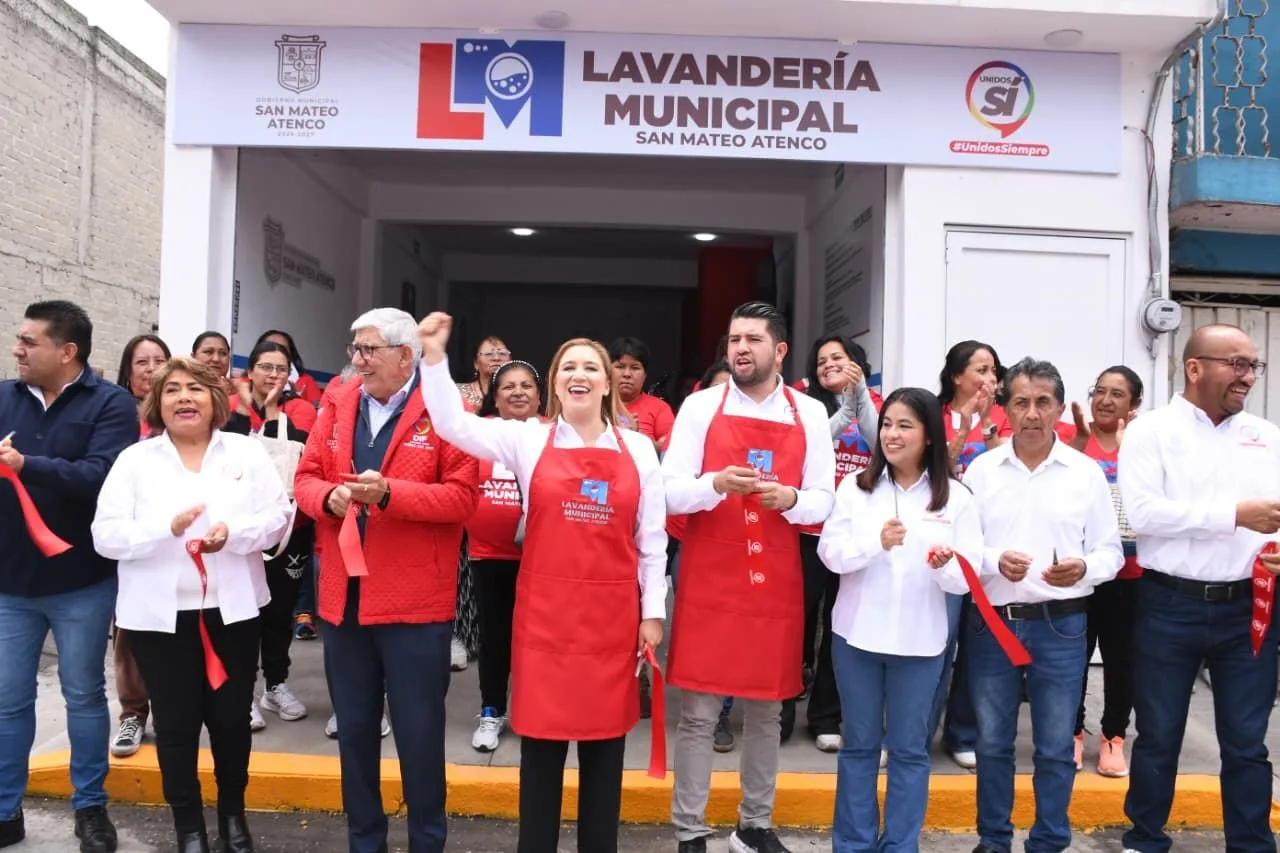 San Mateo Atenco abre lavandería pública gratuita para aliviar carga doméstica