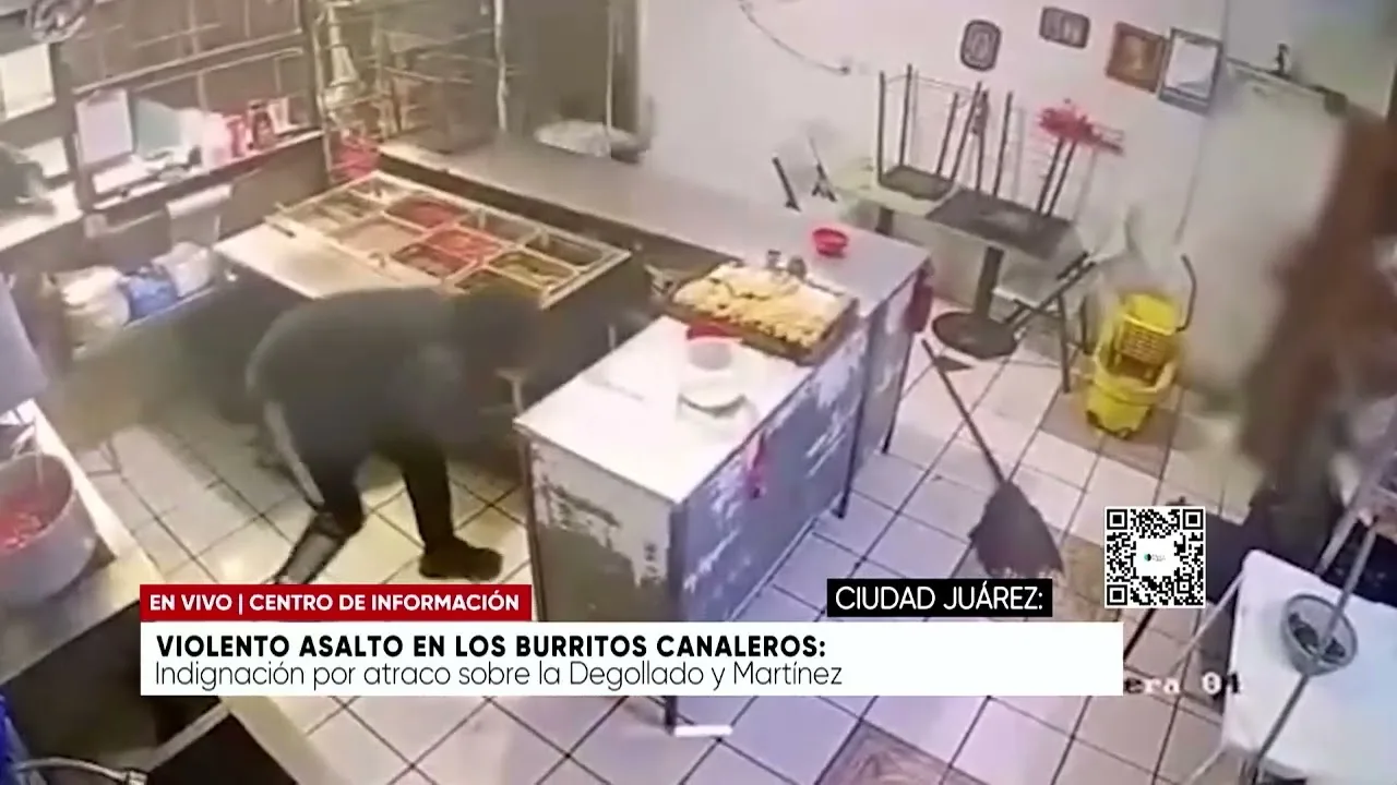 Asalto violento en Burritos Canaleros conmociona a Ciudad Juárez