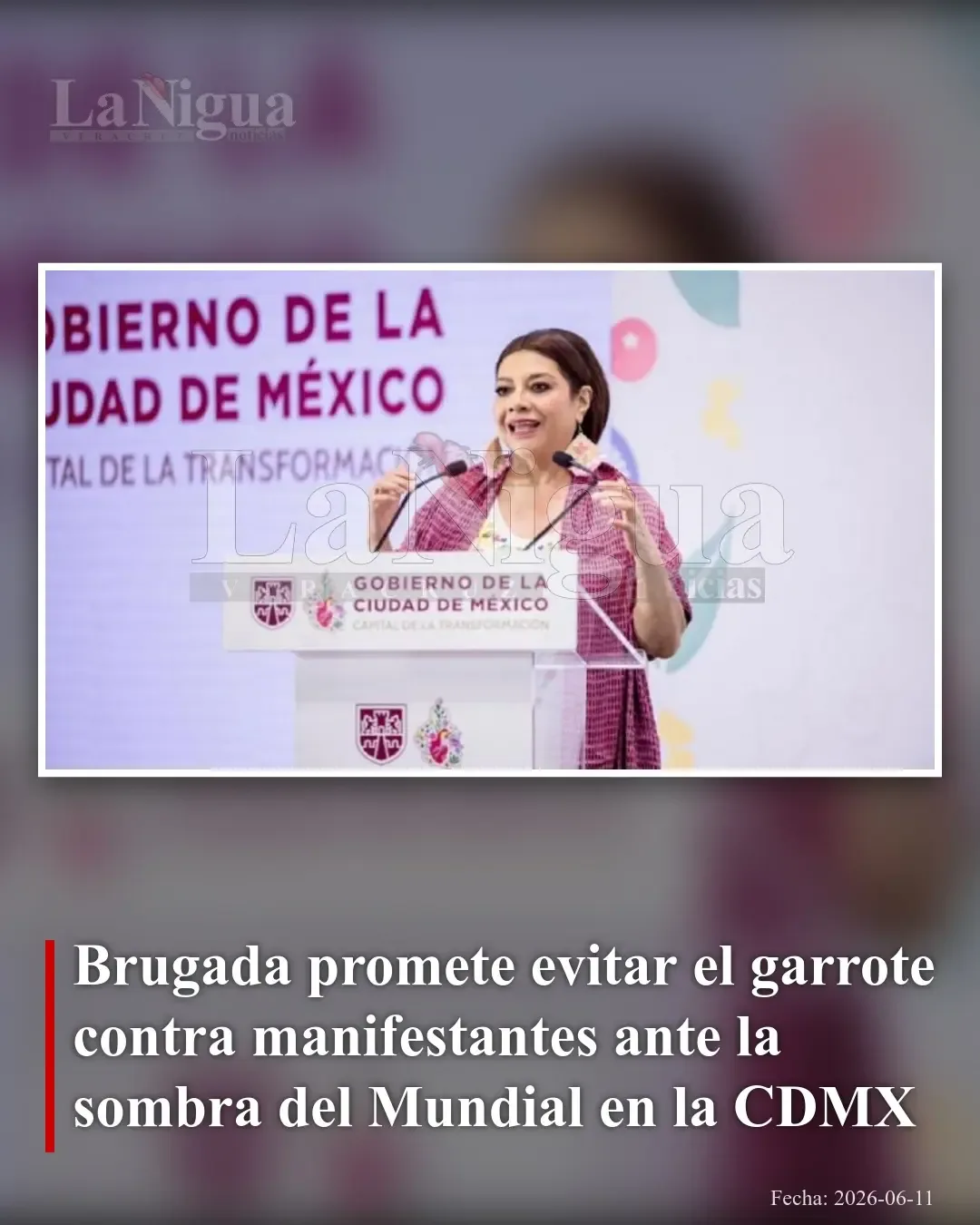 Autoridades de CDMX anuncian control de protestas sin represión antes del Mundial