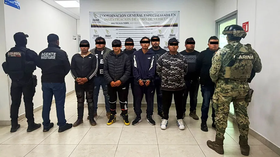 Autoridades detienen a nueve personas y recuperan tractocamión robado en Huejotzingo