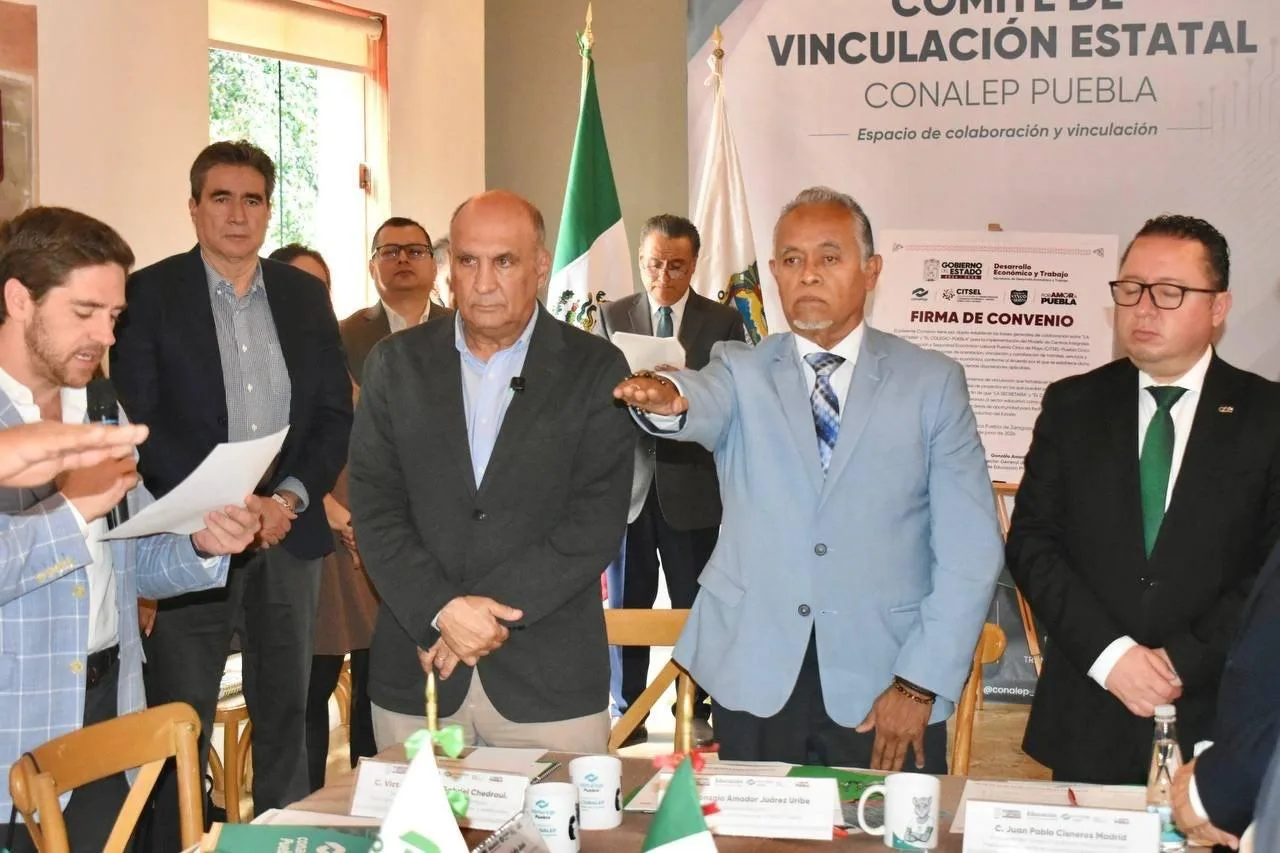 Conalep Puebla impulsa alianzas entre empresas, gobierno e instituciones educativas para fortalecer la formación laboral
