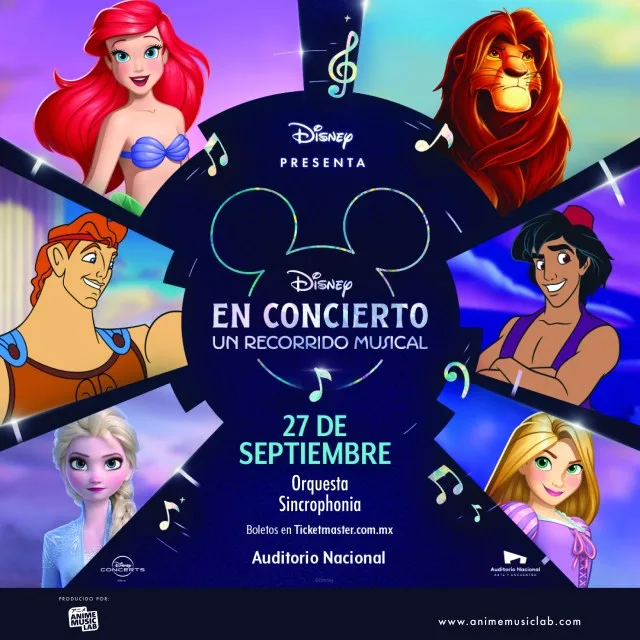 Disney En Concierto ofrecerá un viaje musical por sus clásicos en el Auditorio Nacional
