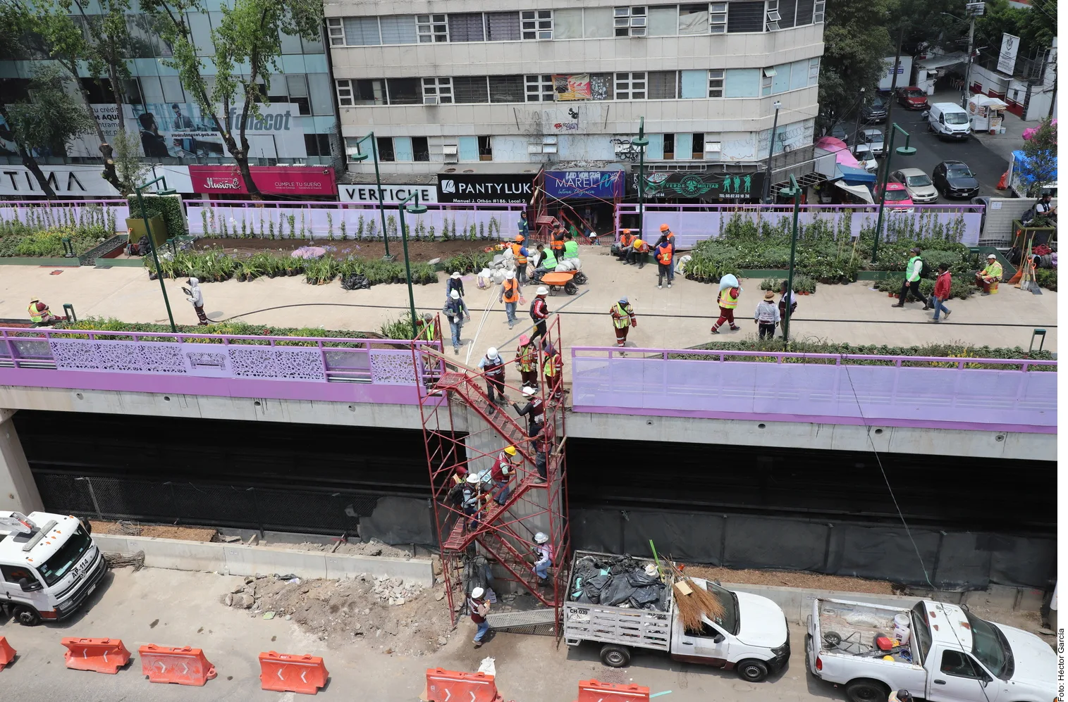El Parque Elevado de Calzada de Tlalpan abrirá parcialmente sin terminar su conexión total