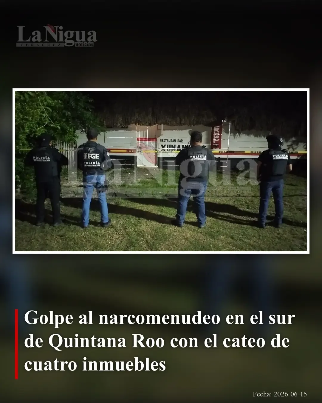 Fiscalía de Quintana Roo asegura cuatro inmuebles ligados al narcomenudeo en el sur del estado