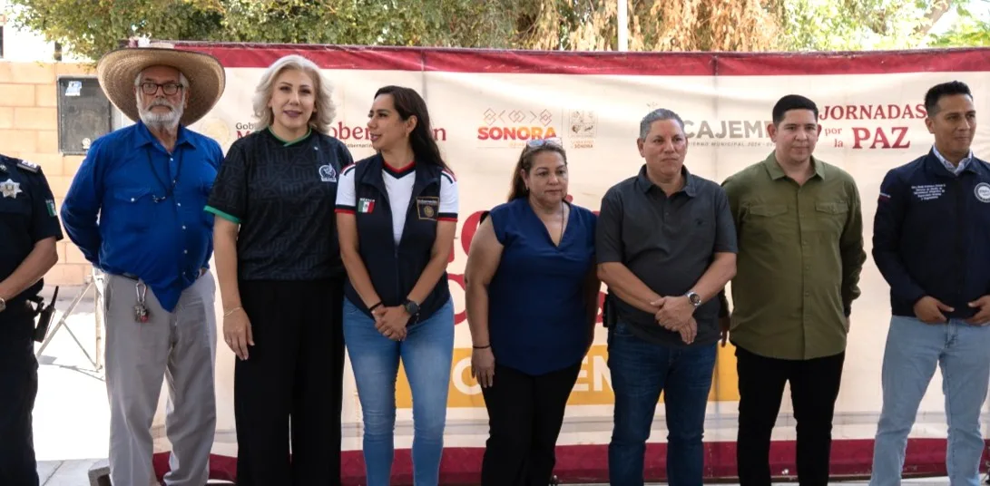 Gobierno de Cajeme ofrece servicios básicos gratuitos a familias de la comunidad Hornos