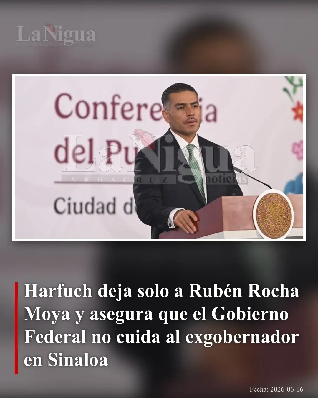 Gobierno federal niega protección a Rubén Rocha Moya y responsabiliza a autoridades estatales