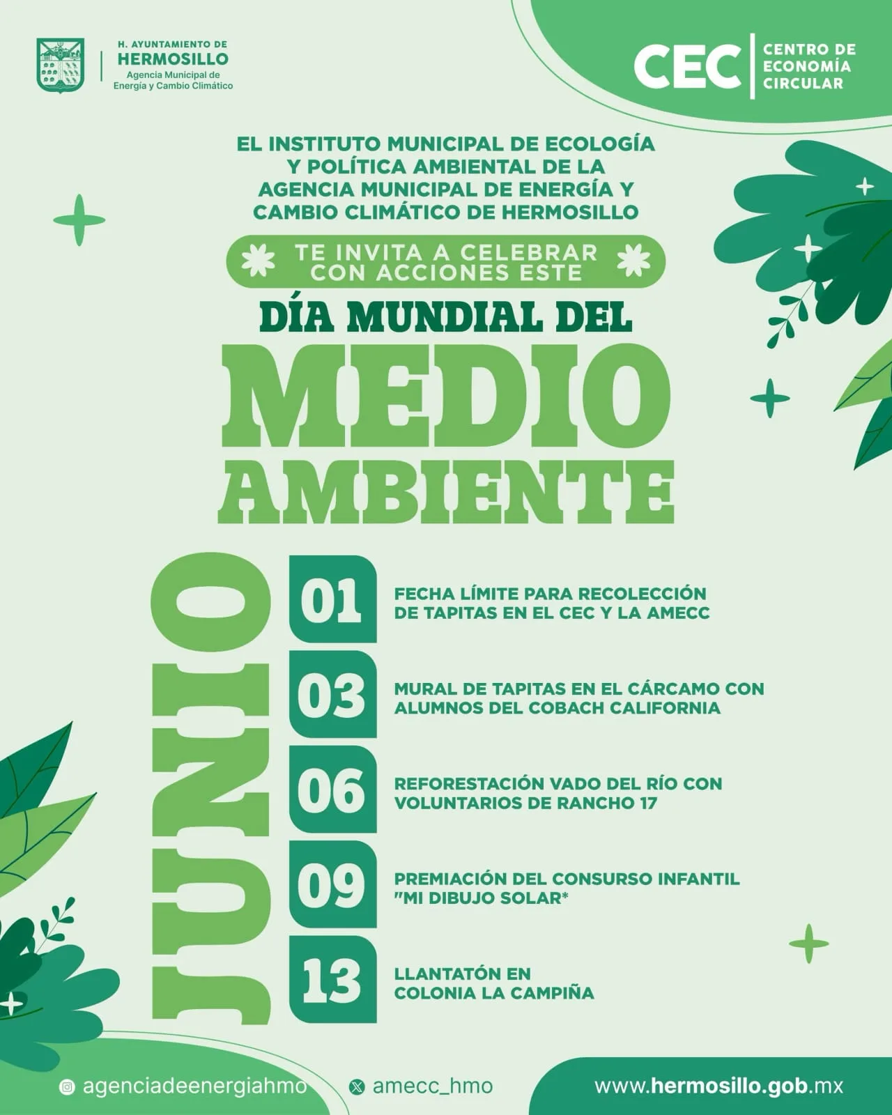 Hermosillo impulsa actividades ambientales por el Día Mundial del Medio Ambiente