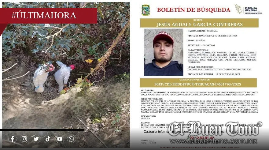 Identifican a joven hallado sin vida en Llano Grande, Cañada Morelos