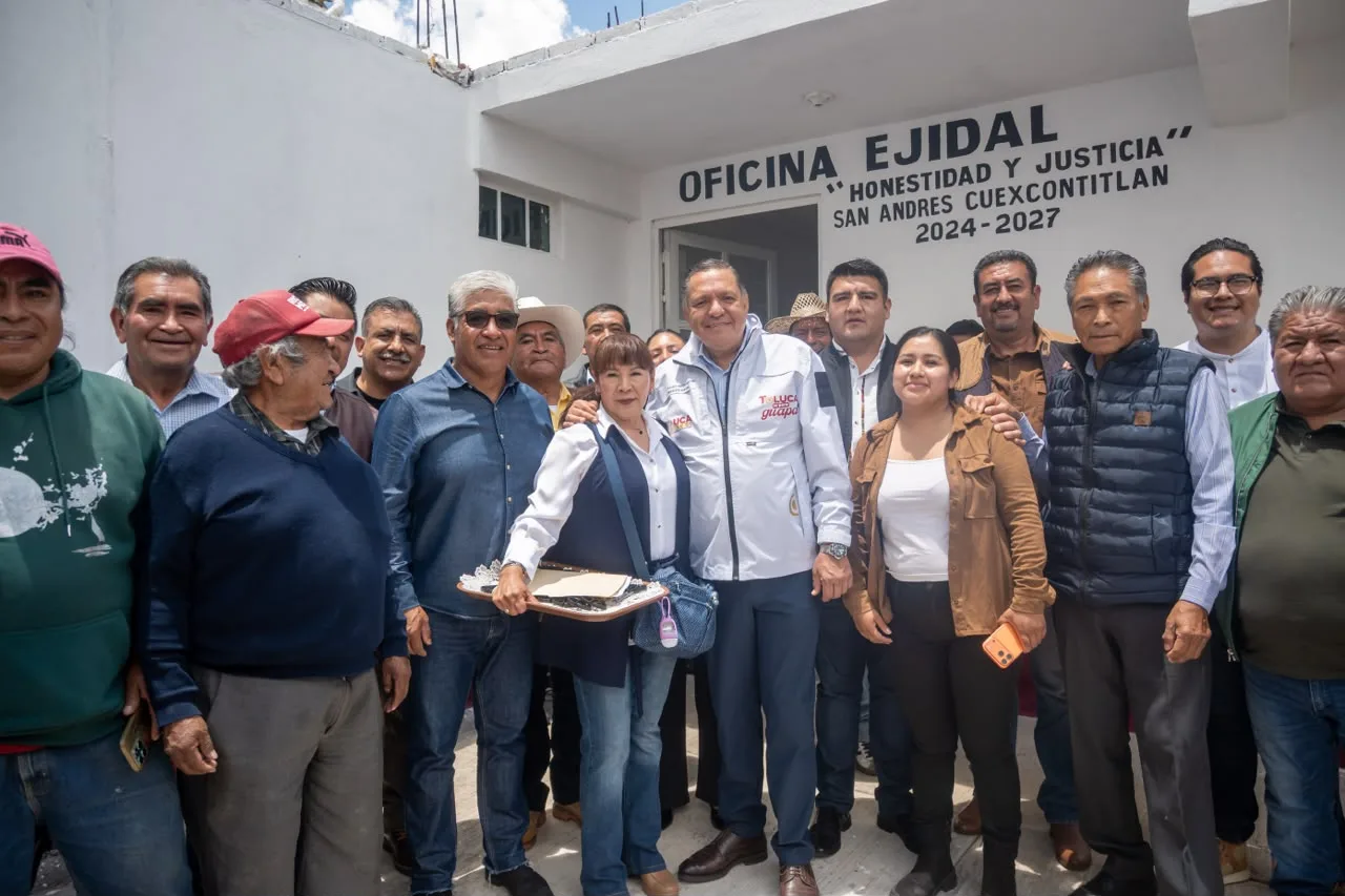 Inauguran auditorio ejidal Emiliano Zapata para fortalecer la comunidad en zona norte de Toluca