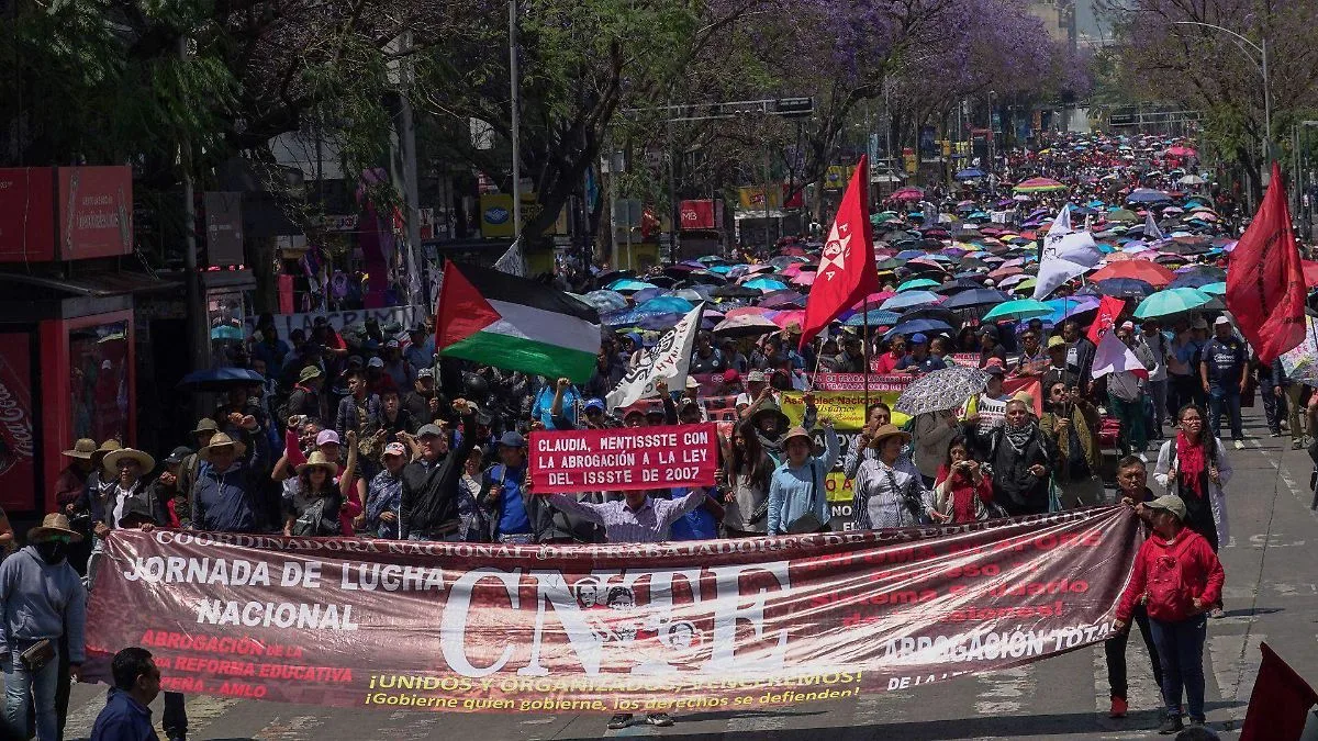 Inicia paro nacional de la CNTE con marcha masiva en CDMX y diversas afectaciones viales