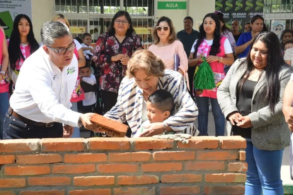 Inician obras para ampliar jardín de niños Capullito 3 y mejorar la educación en Soledad