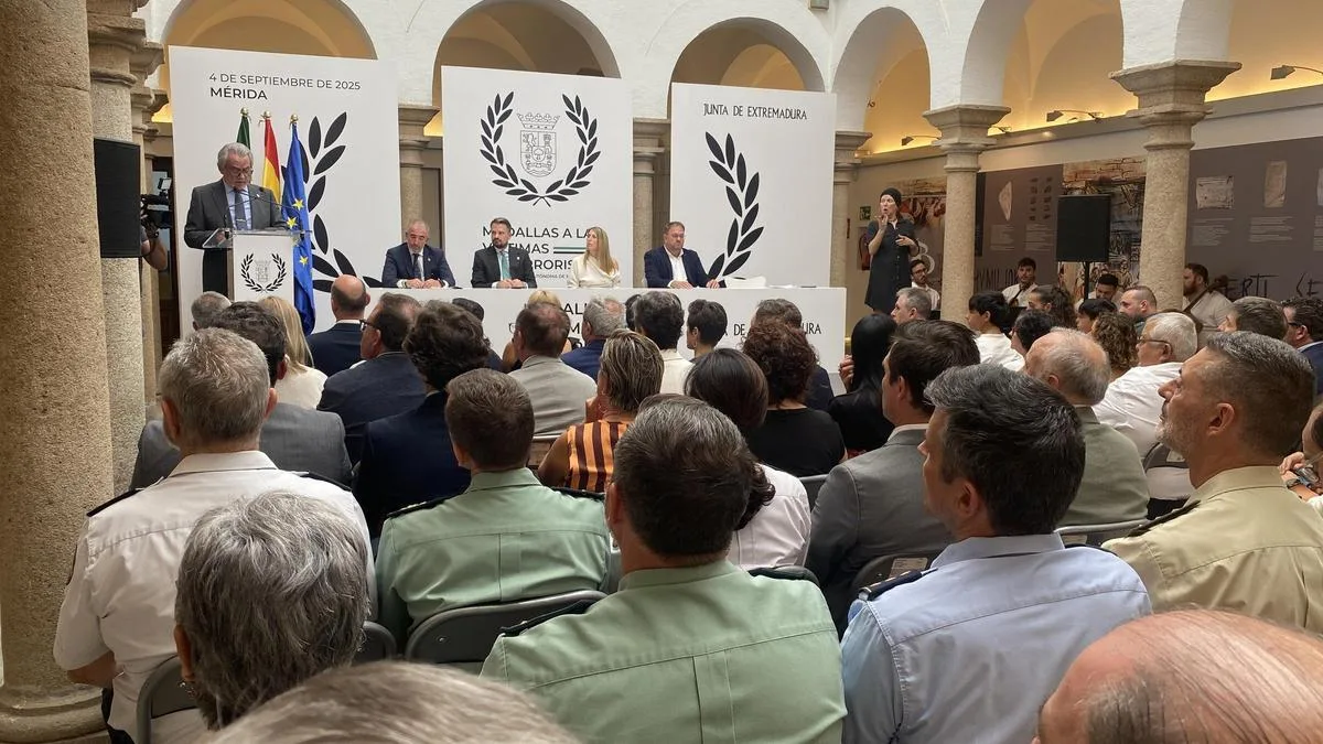La Junta de Extremadura reconocerá a figuras clave en defensa de víctimas del terrorismo