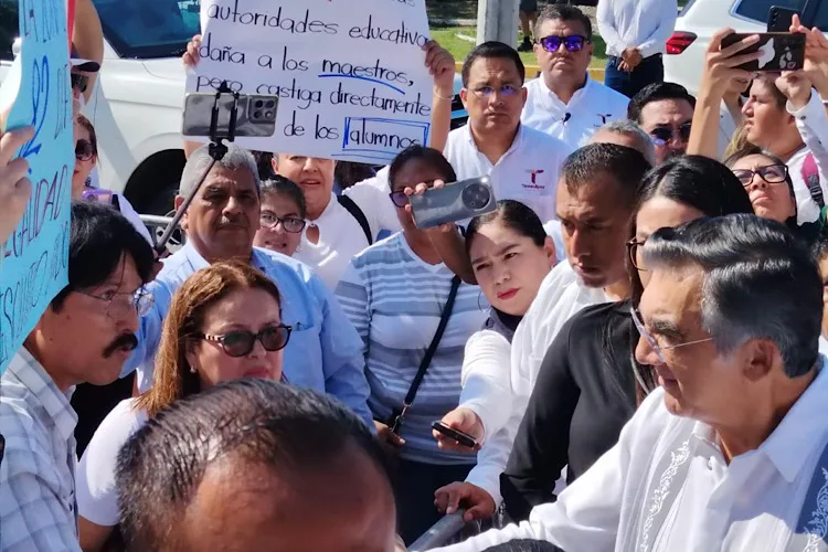 Maestros exigen al gobernador solución urgente a conflicto laboral en Zona Escolar 82
