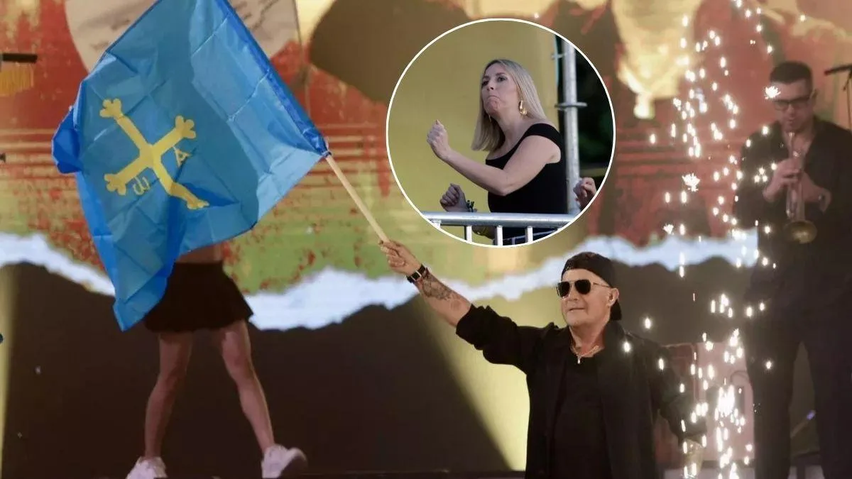 María Guardiola asiste al concierto de Alejandro Sanz en Gijón y disfruta del espectáculo
