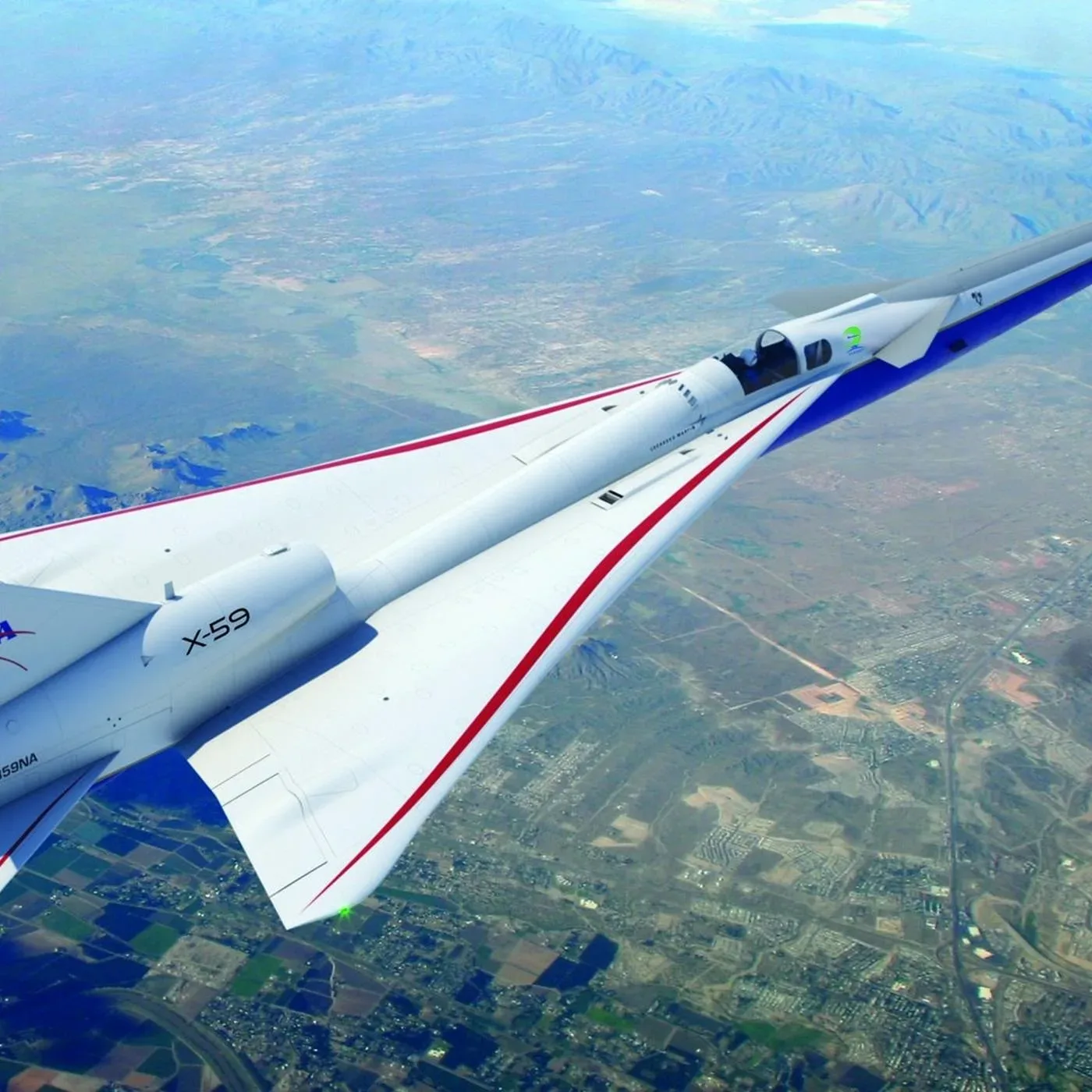 NASA supera la barrera del sonido con el avión supersónico X-59 y reduce el estampido sónico