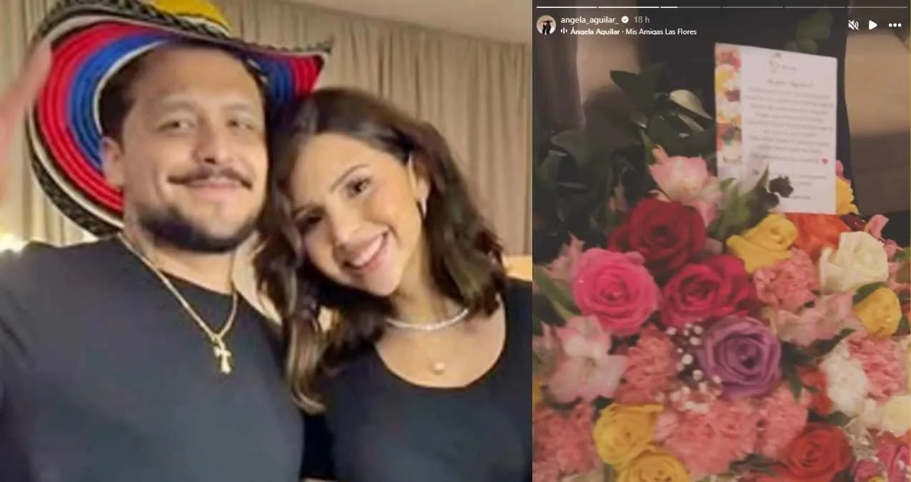 Ángela Aguilar y Christian Nodal avivan rumores de boda tras concierto en Colombia