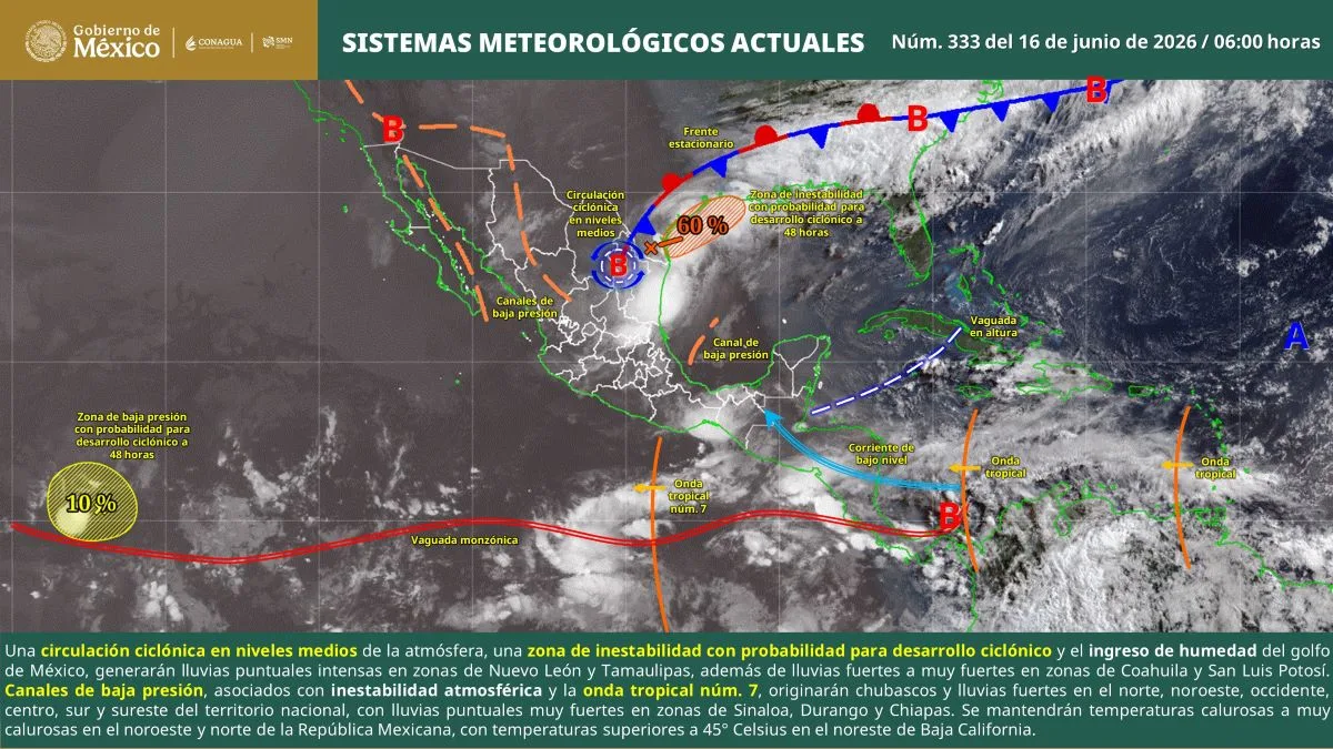 Pronóstico meteorológico para Quintana Roo con lluvias aisladas y ambiente cálido