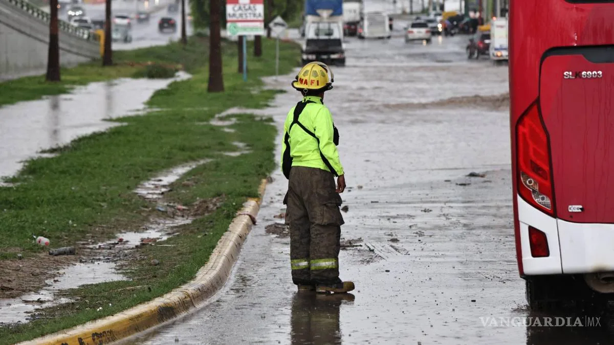 Protección Civil de Coahuila vigila lluvias con granizo y encharcamientos en municipios clave