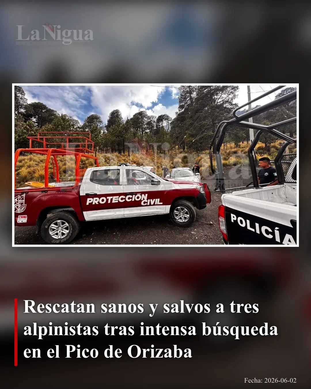 Rescatan a tres alpinistas extraviados en el Pico de Orizaba tras intensa búsqueda