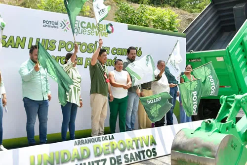 Ricardo Gallardo impulsa deporte y movilidad con obras clave en Tancanhuitz