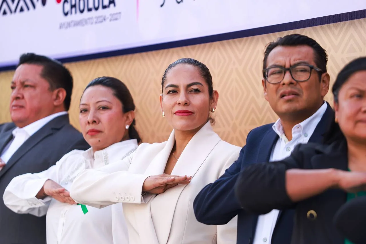 San Andrés Cholula promueve valores, libertad de expresión y cuidado ambiental en ceremonia cívica