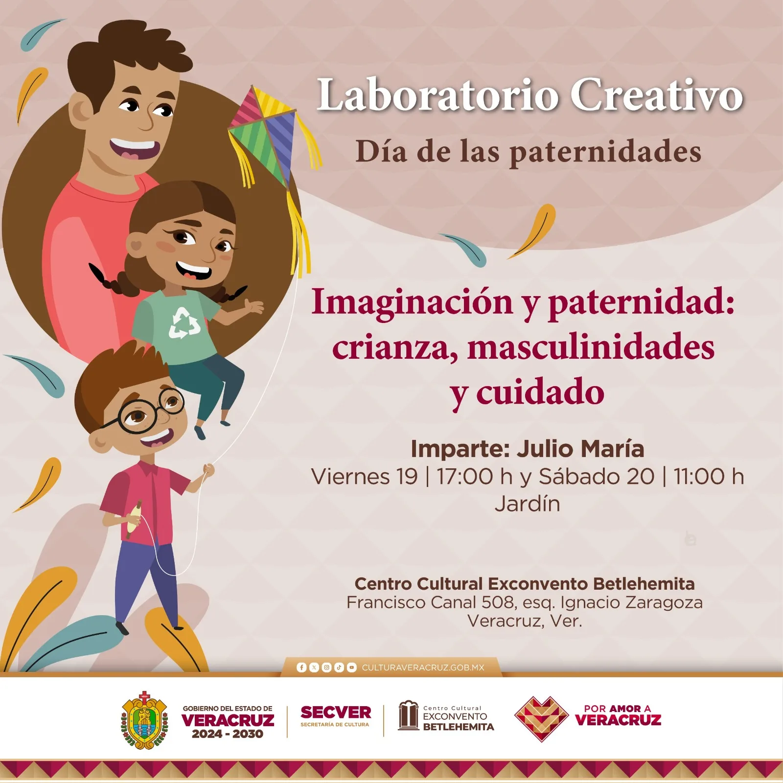 Secretaría de Cultura de Veracruz impulsa taller sobre paternidad responsable y masculinidades