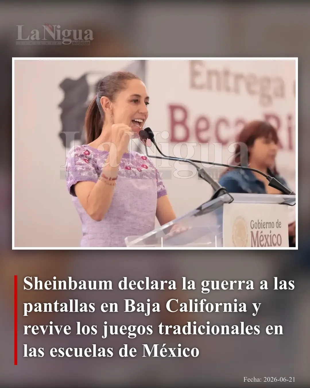 Sheinbaum impulsa juegos tradicionales para reducir el uso de pantallas en niños