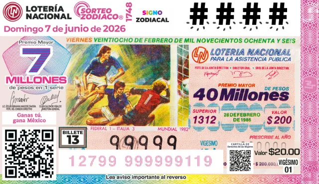 Sorteo Zodiaco 1748 de la Lotería Nacional entregó premio mayor de 7 millones de pesos