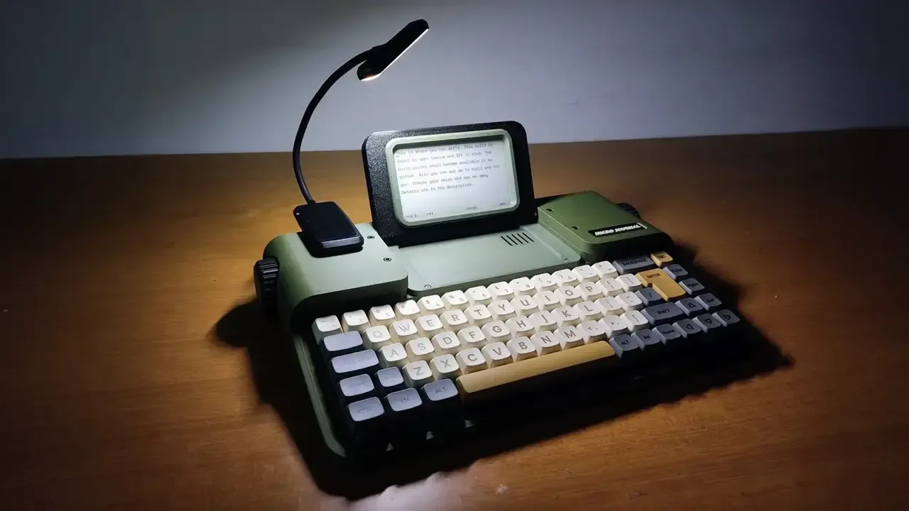 Teclados mecánicos con pantalla de tinta electrónica para escribir sin distracciones