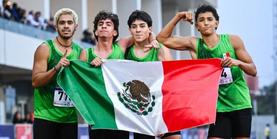 Velocista sonorense lidera doble oro en relevos 4x400 en el Iberoamericano U20