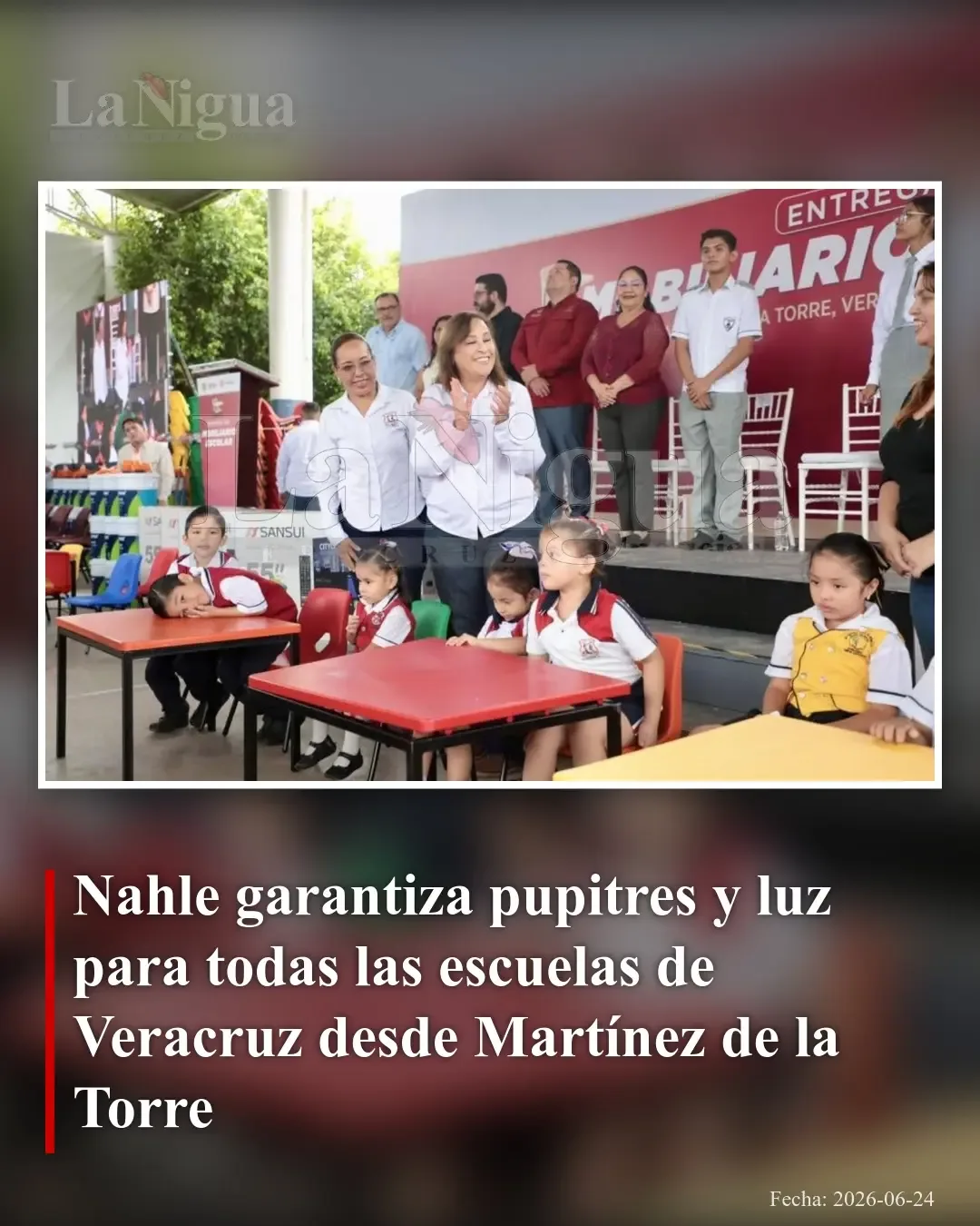 Veracruz garantiza mobiliario y energía eléctrica para escuelas en toda la entidad