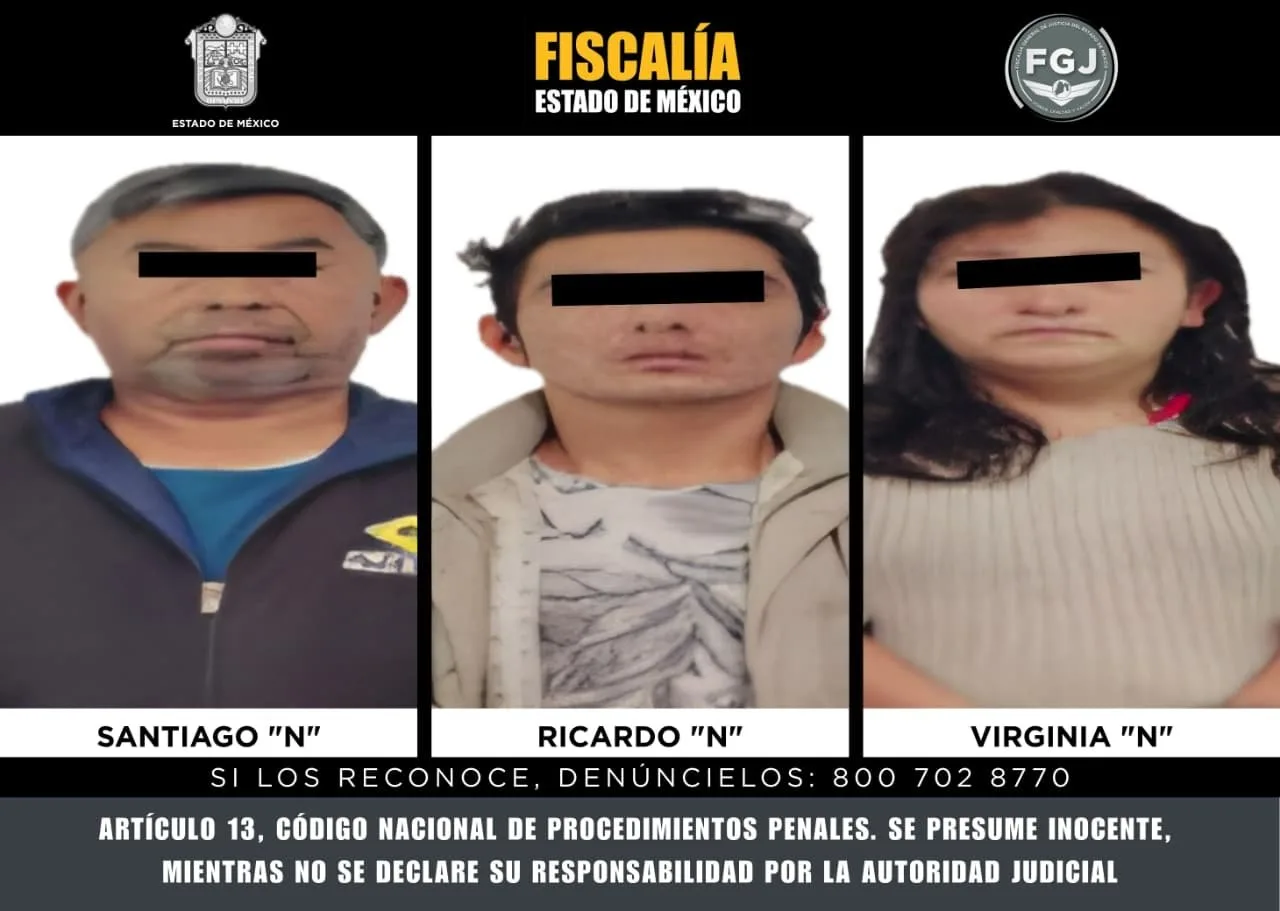 Vinculan a proceso a tres personas por secuestro de menor en Toluca