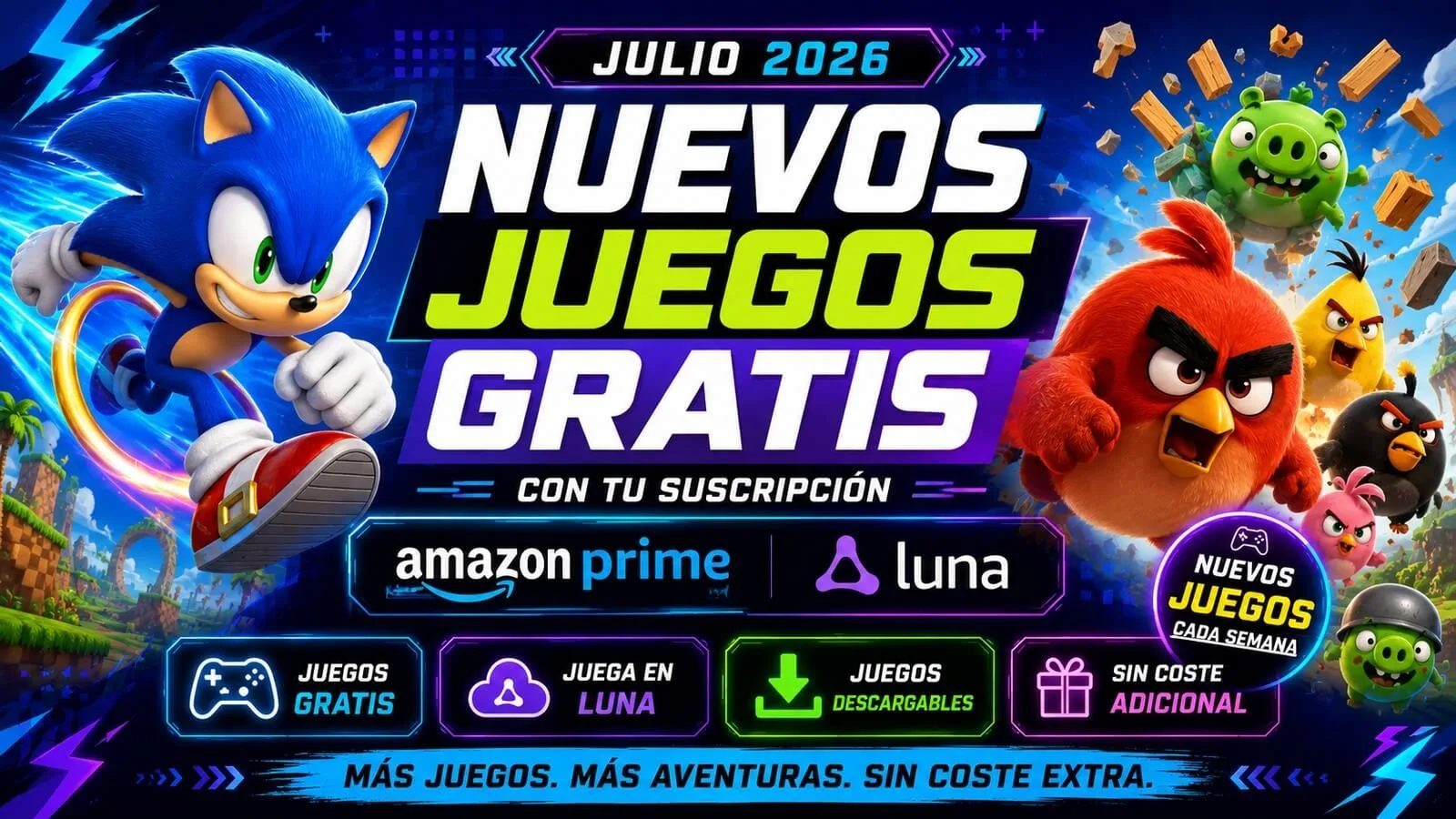 Amazon Prime Gaming suma nuevos juegos gratis y expande su oferta en Amazon Luna