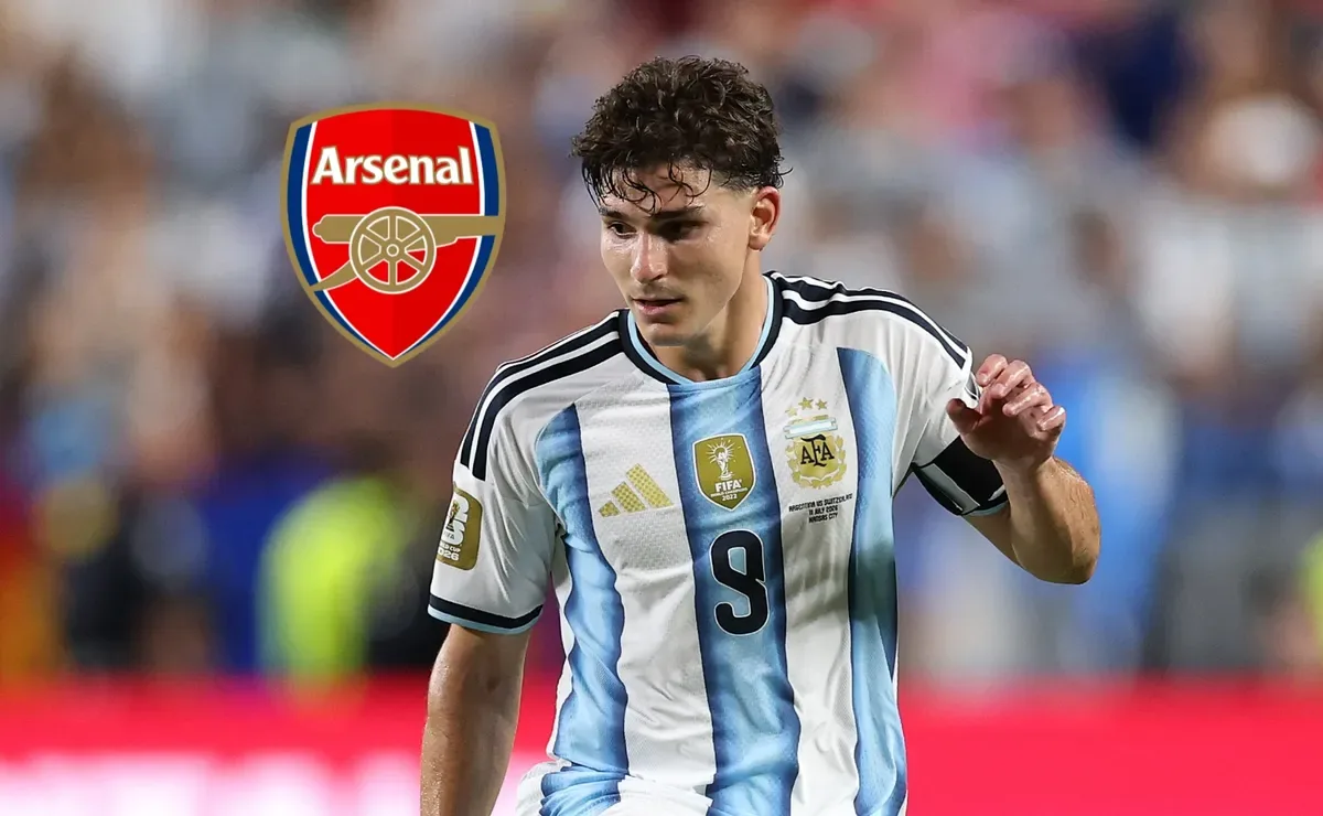 Arsenal establece una fecha límite para concretar el fichaje de Julián Álvarez
