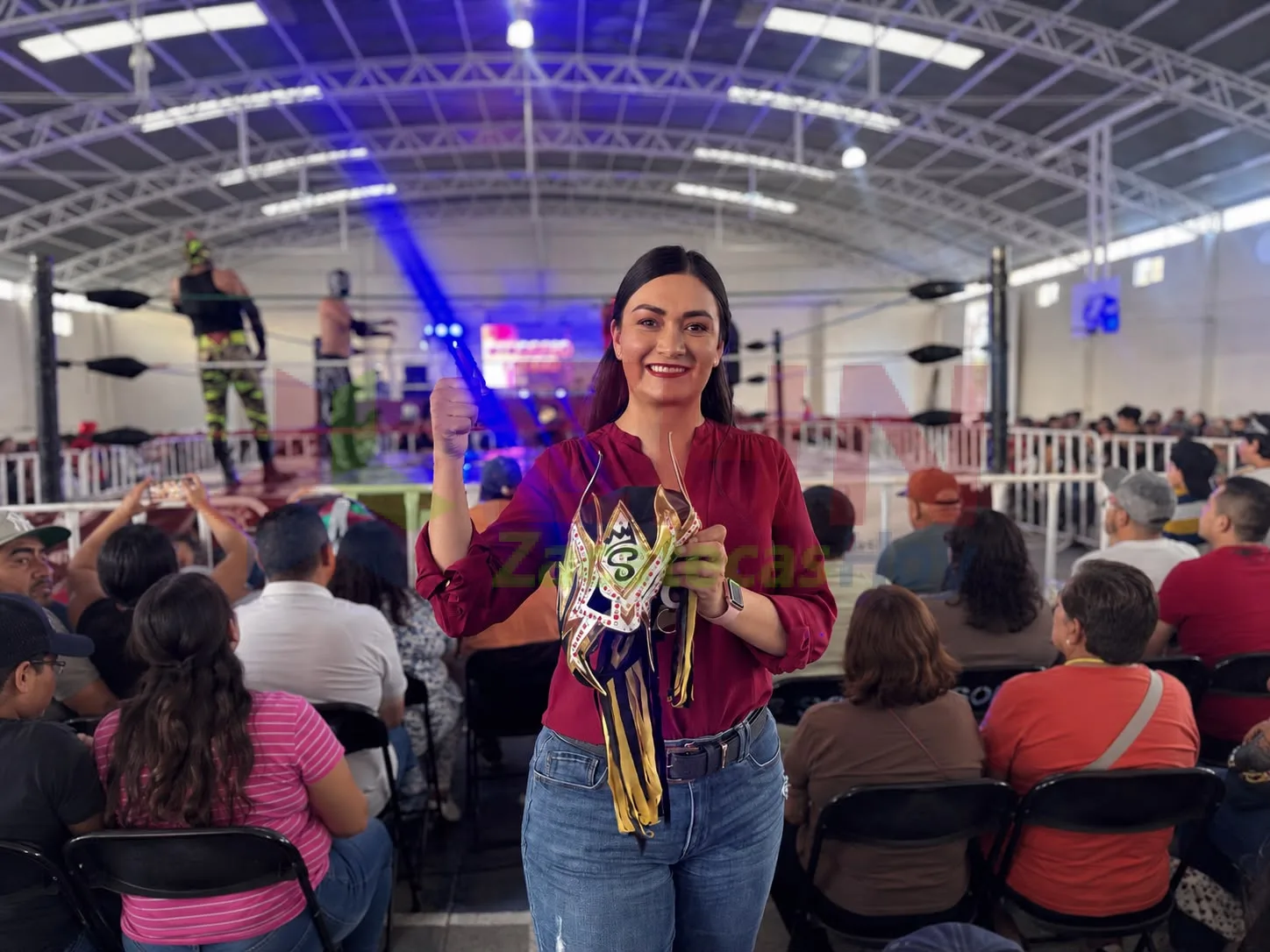 Gobierno de Zacatecas promueve la unidad familiar con función de lucha libre “Héroes del Ring