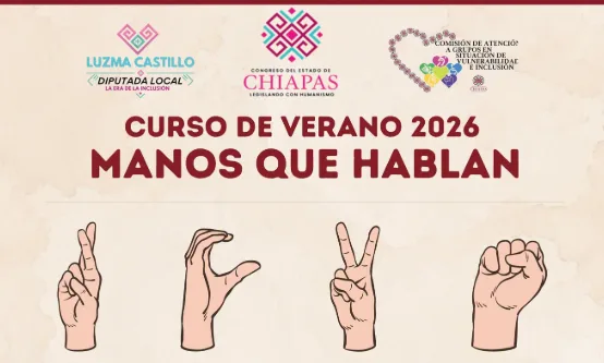 Congreso de Chiapas ofrece curso para aprender Lengua de Señas Mexicana e impulsar la inclusión