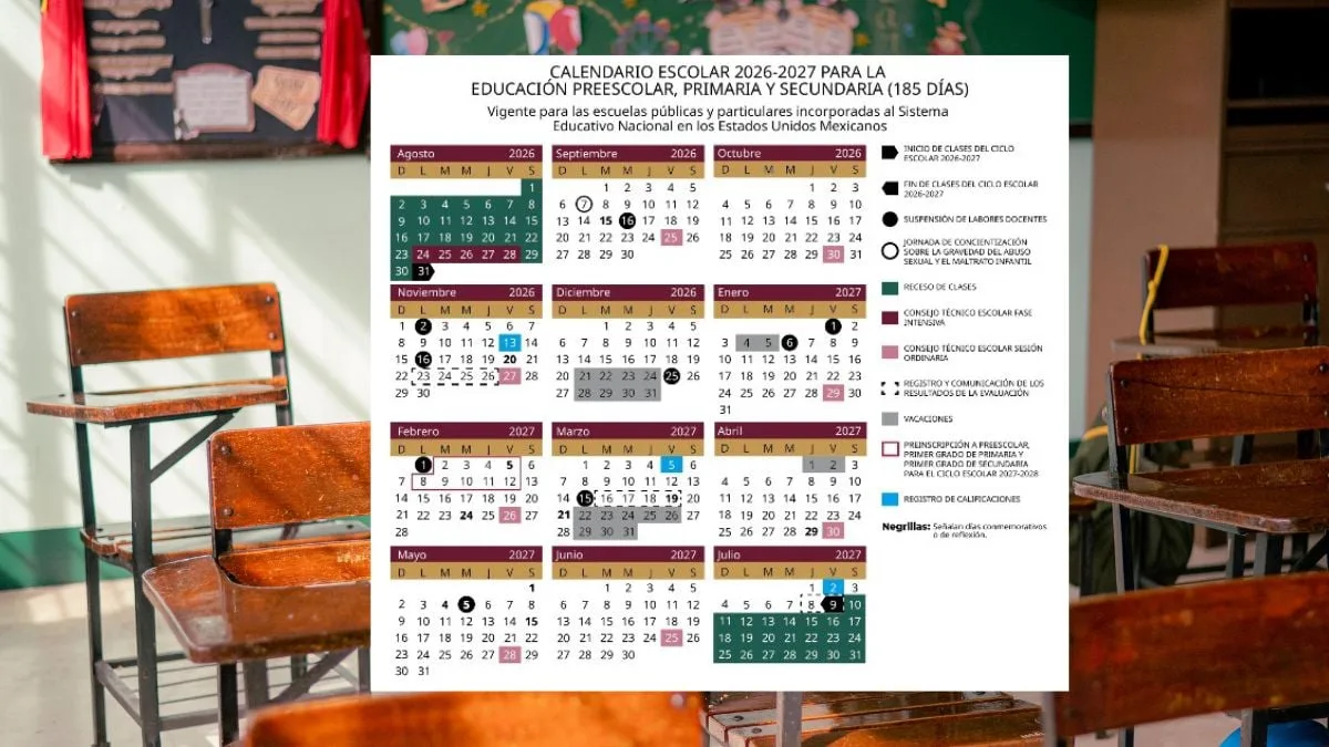 SEP presenta calendario escolar 2026-2027 para educación básica en el Estado de México