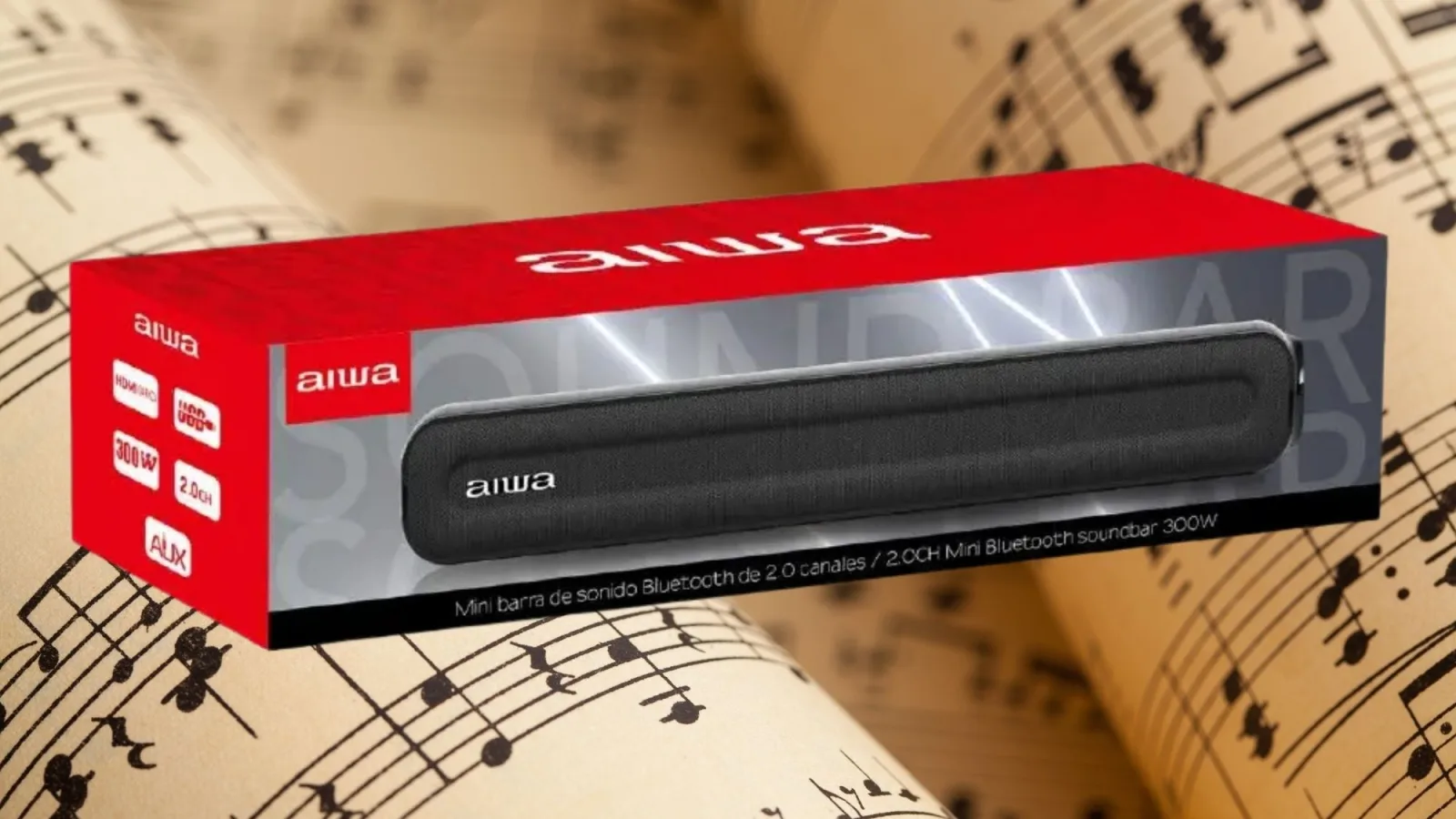 Barra de sonido AIWA con Bluetooth y HDMI a precio reducido para mejorar tu TV