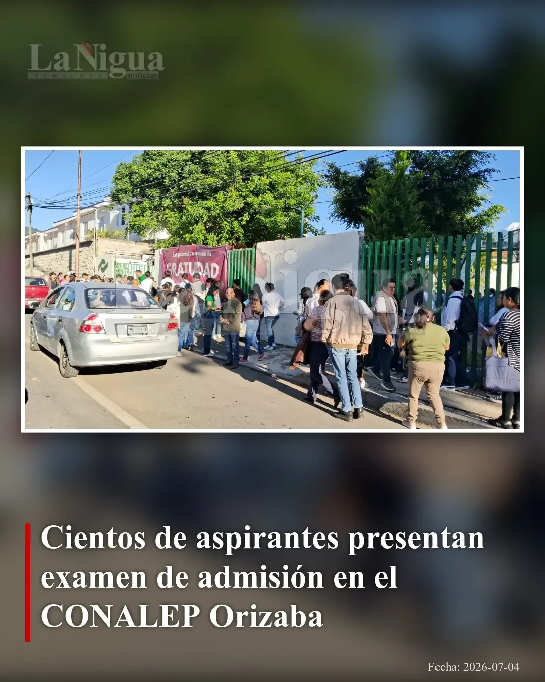 Cientos de jóvenes realizaron examen de admisión en Conalep Orizaba para nuevo ciclo escolar