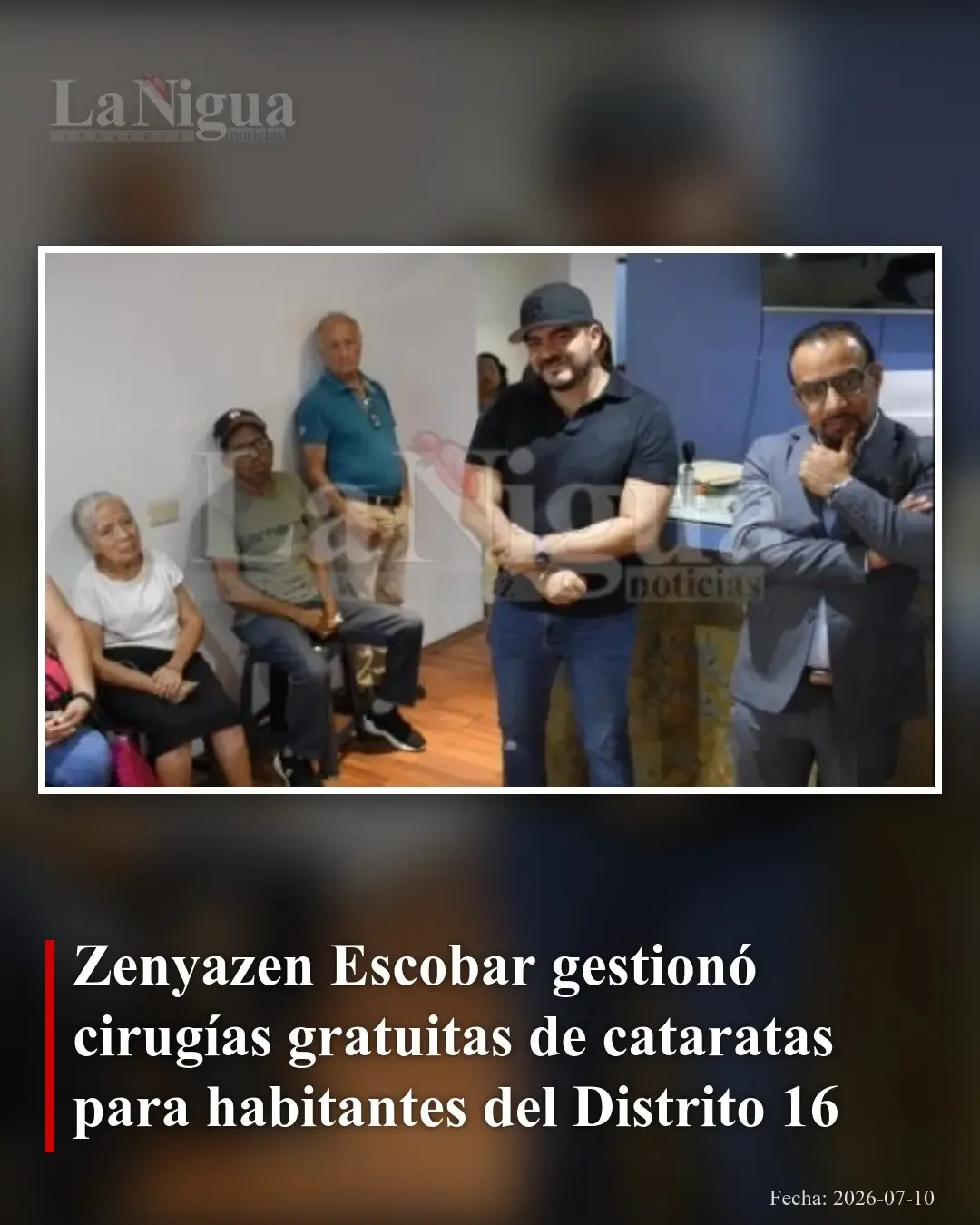 Cirugías gratuitas de cataratas beneficiaron a habitantes del Distrito 16 gracias a gestión legislativa