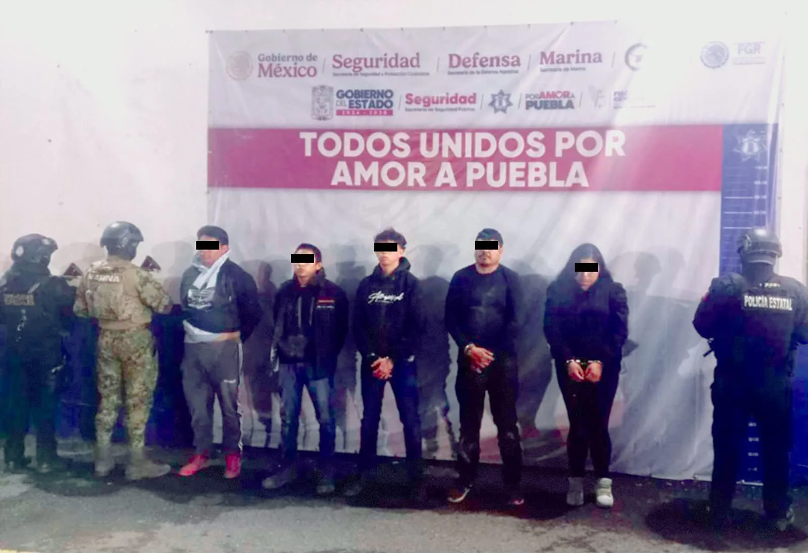 Detienen a cinco presuntos implicados en robo de gas LP en Tecamachalco