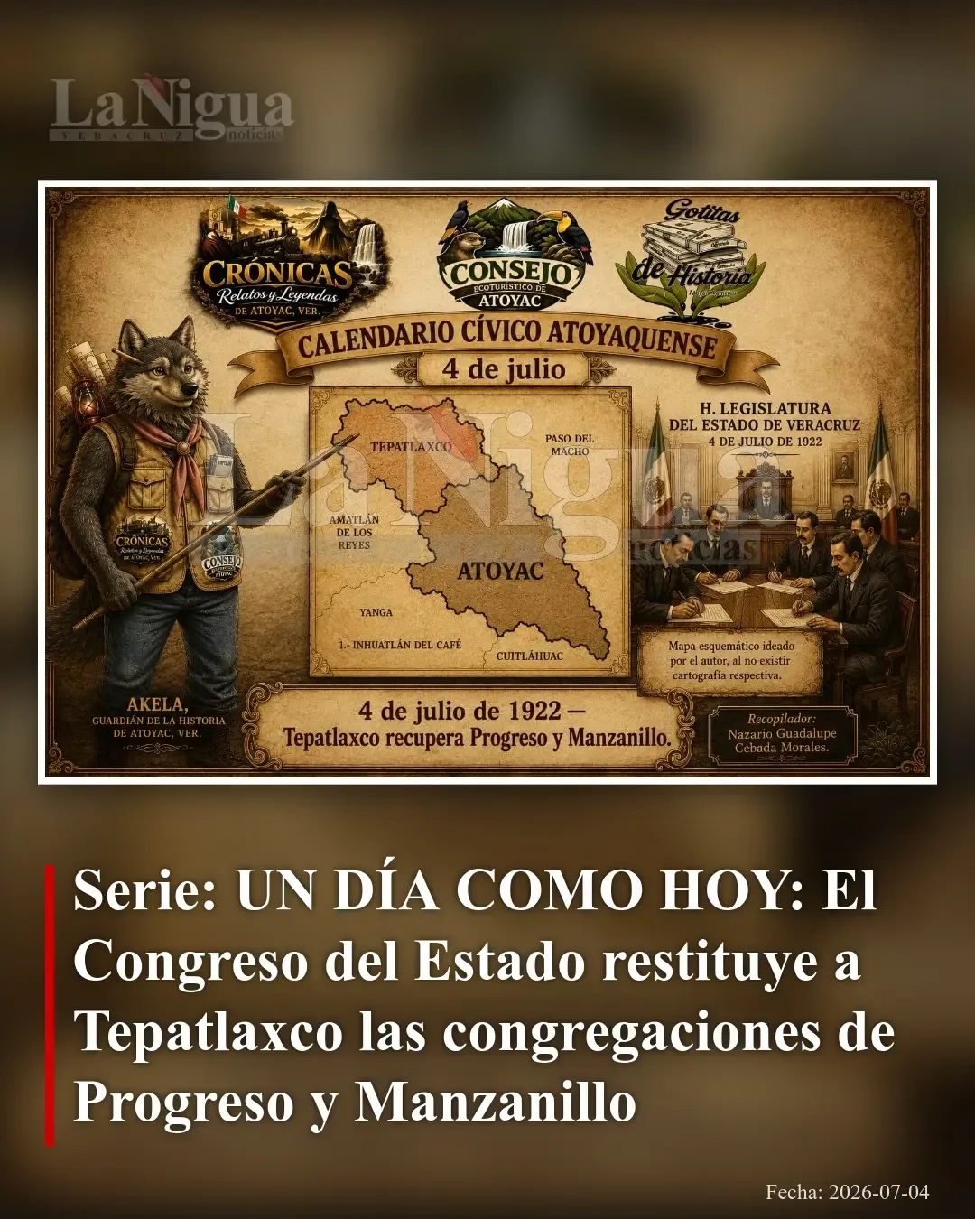El Congreso de Veracruz restituyó a Tepatlaxco las congregaciones de Progreso y Manzanillo