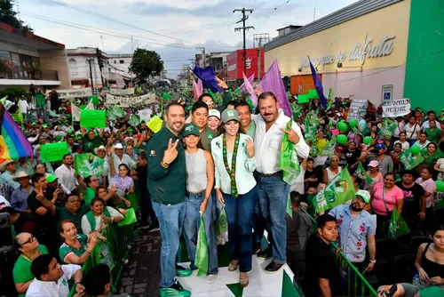 El Partido Verde fortalece su presencia en San Luis Potosí con masivas movilizaciones