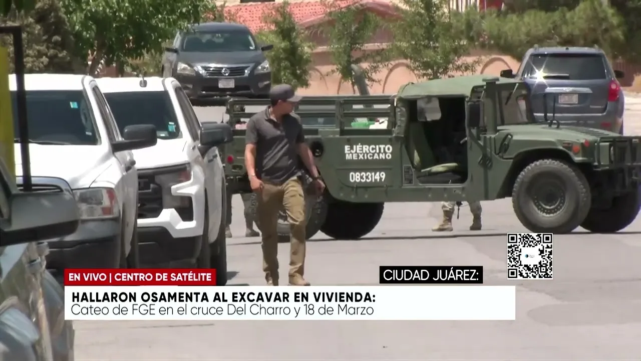 Encuentran restos óseos durante excavación en casa de Ciudad Juárez