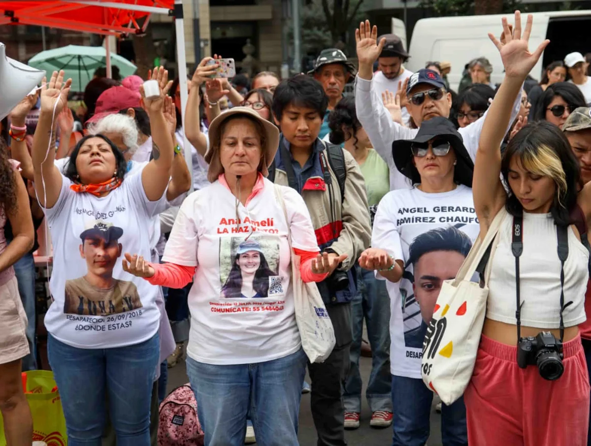 Familiares de desaparecidos exigen justicia y mantienen viva la memoria en Ciudad de México