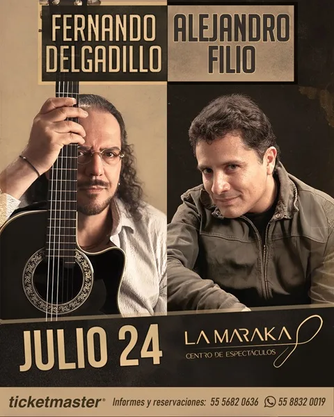 Fernando Delgadillo y Alejandro Filio se reúnen en La Maraka para una noche de trova y poesía