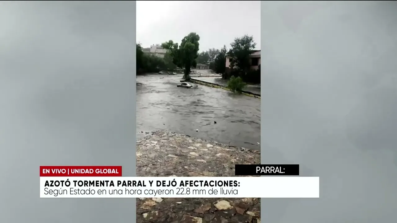 Fuerte tormenta en Hidalgo del Parral provoca inundaciones y daños materiales