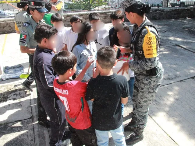 Guardia Nacional impulsa prevención del delito y mejora en escuela primaria de Puebla