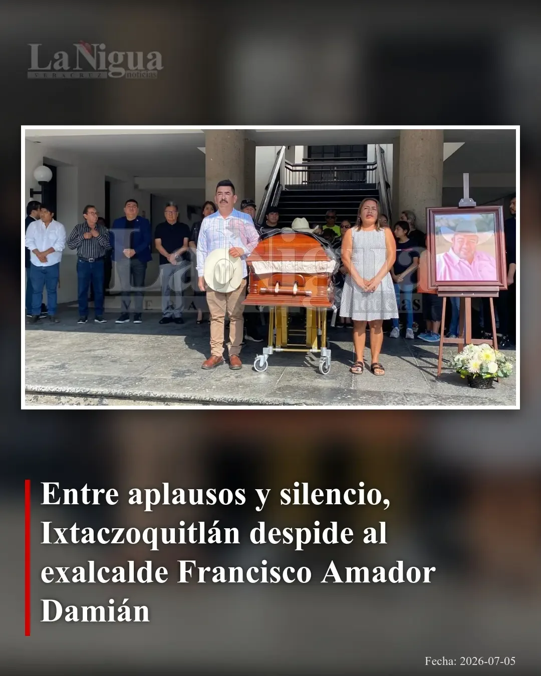 Ixtaczoquitlán despide con honores al exalcalde Francisco Amador Damián